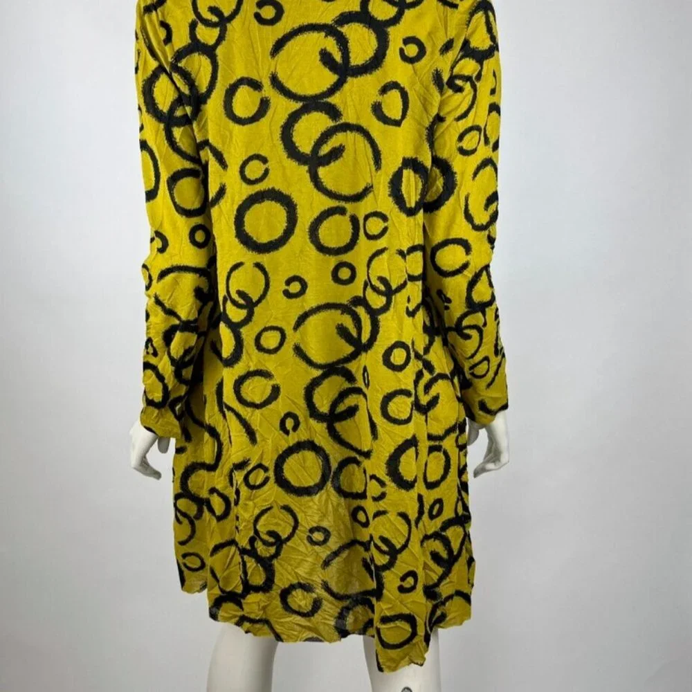 Chalet Crinkle Open Front Cardigan Women‎ XS EUC Long Sleeve Pockets Lightweight